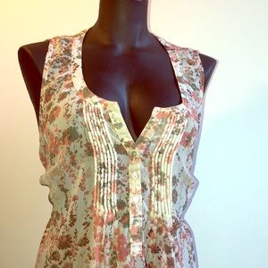 Motherhood Maternity Floral Sheer Top